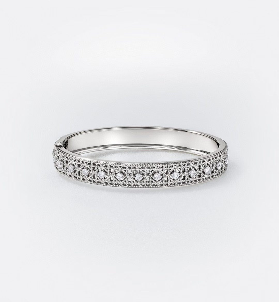 [Royal Top]2026 WOVEN-PATTERN BRACELET SET WITH FULL DIAMOND INLAY THREE-COLORS