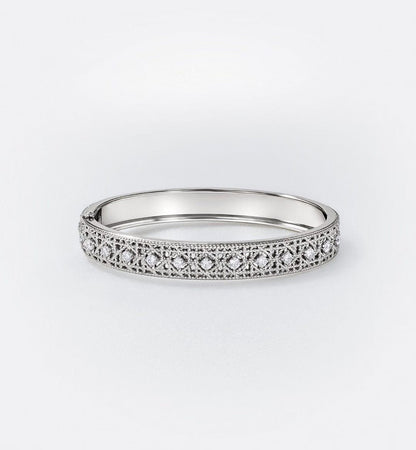 [Royal Top]2026 WOVEN-PATTERN BRACELET SET WITH FULL DIAMOND INLAY THREE-COLORS