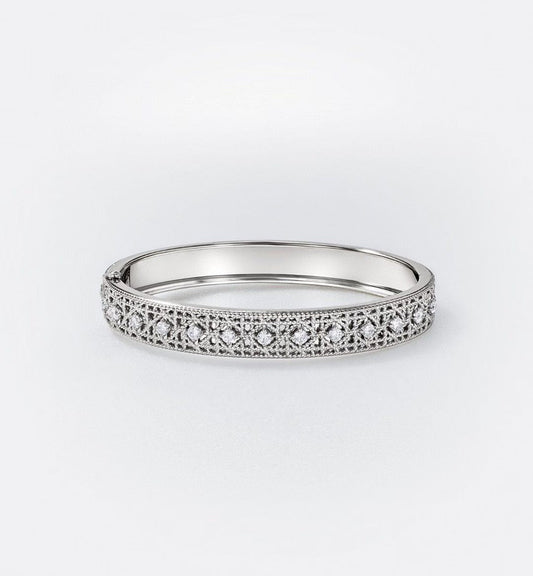 [Royal Top]2026 WOVEN-PATTERN BRACELET SET WITH FULL DIAMOND INLAY THREE-COLORS