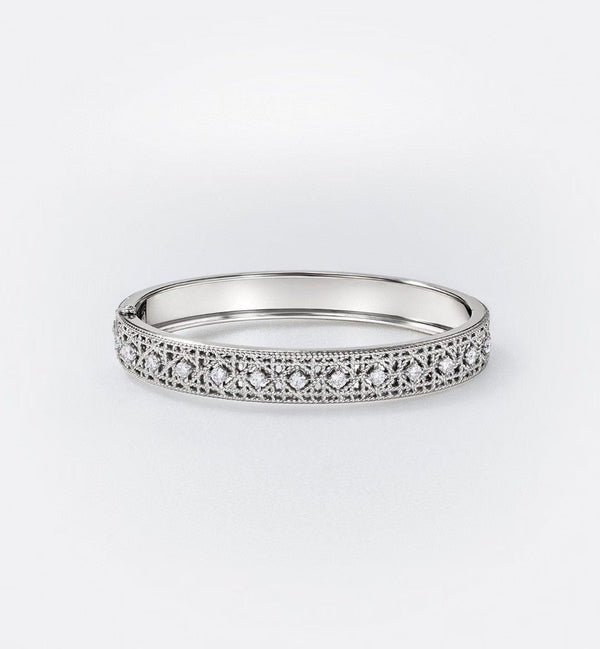 [Royal Top]2026 WOVEN-PATTERN BRACELET SET WITH FULL DIAMOND INLAY THREE-COLORS