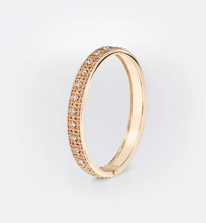 [Royal Top]2026 WOVEN-PATTERN BRACELET SET WITH FULL DIAMOND INLAY THREE-COLORS