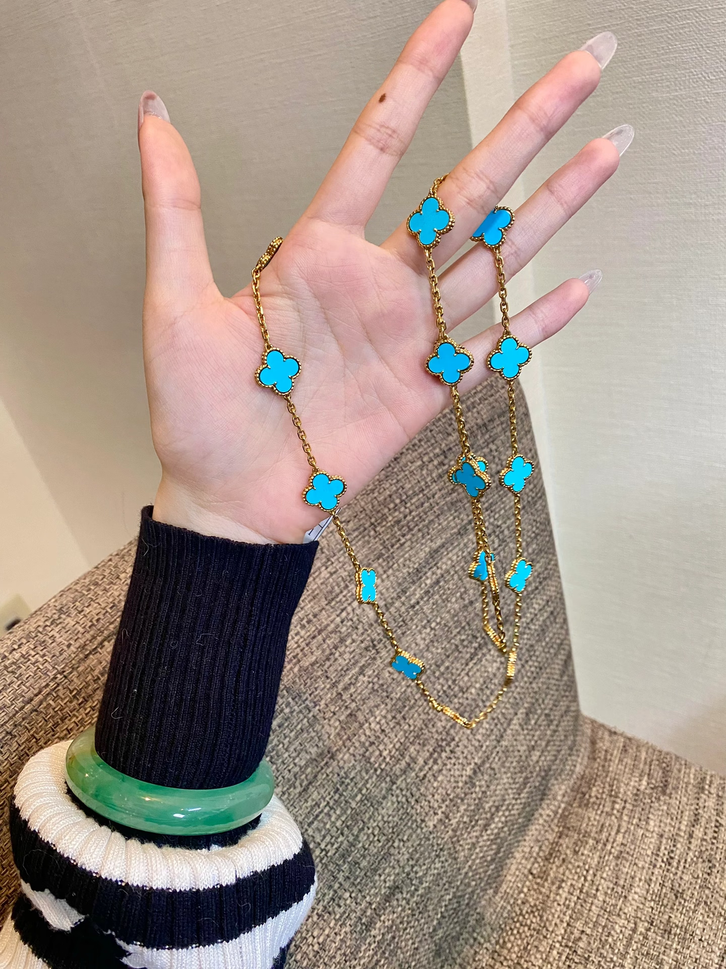 [Royal Top]CLOVER 20 MOTIFS TURQUOISE GOLD