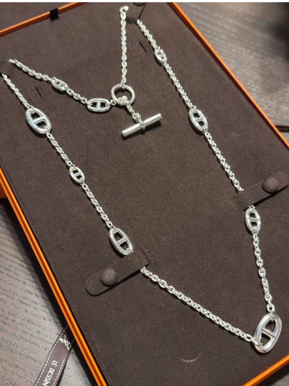 [Royal Top]Classic Silver Sweater Chain