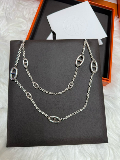 [Royal Top]Classic Silver Sweater Chain