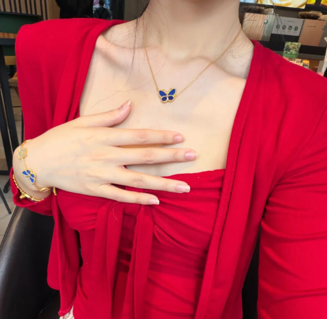 [Royal Top]2026 NEW BUTTERFLY BLUE   NECKLACE