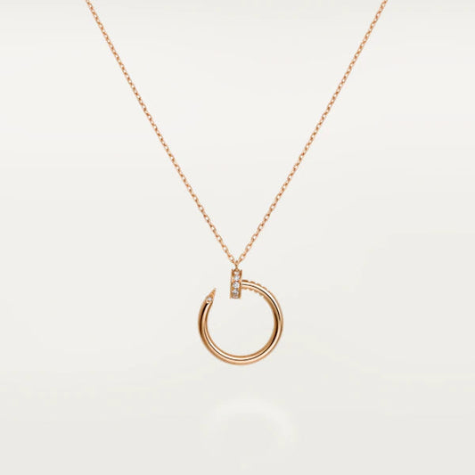 [Royal Top]JUSTE NECKLACE PINK GOLD