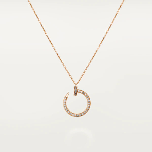 [Royal Top]JUSTE NECKLACE PINK GOLD DIAMONDS
