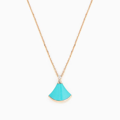 [Royal Top]DREAM NECKLACE TURQUOISE PINK GOLD