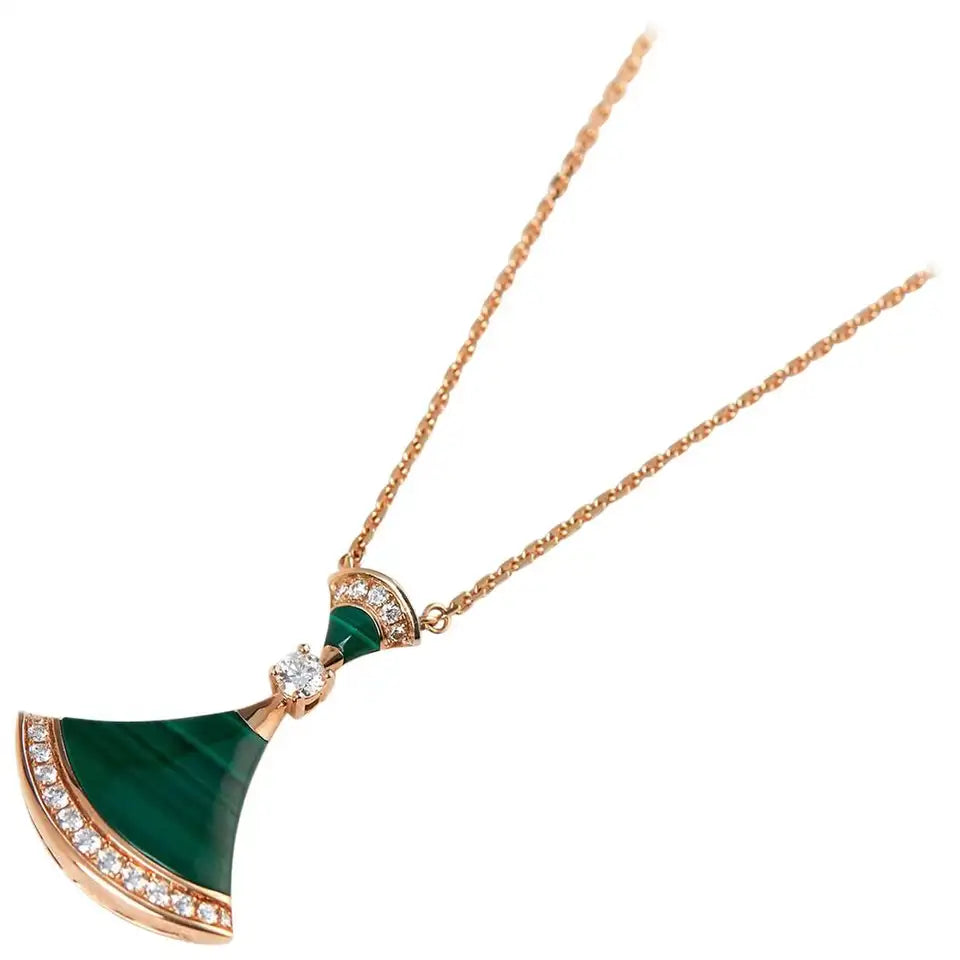 [Royal Top]DREAM NECKLACE MALACHITE DIAMOND