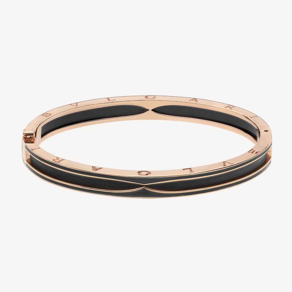 [Royal Top]ZERO 1 PINK GOLD WITH MATTE BLACK CERAMIC BRACELET