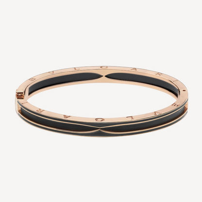 [Royal Top]ZERO 1 PINK GOLD WITH MATTE BLACK CERAMIC BRACELET