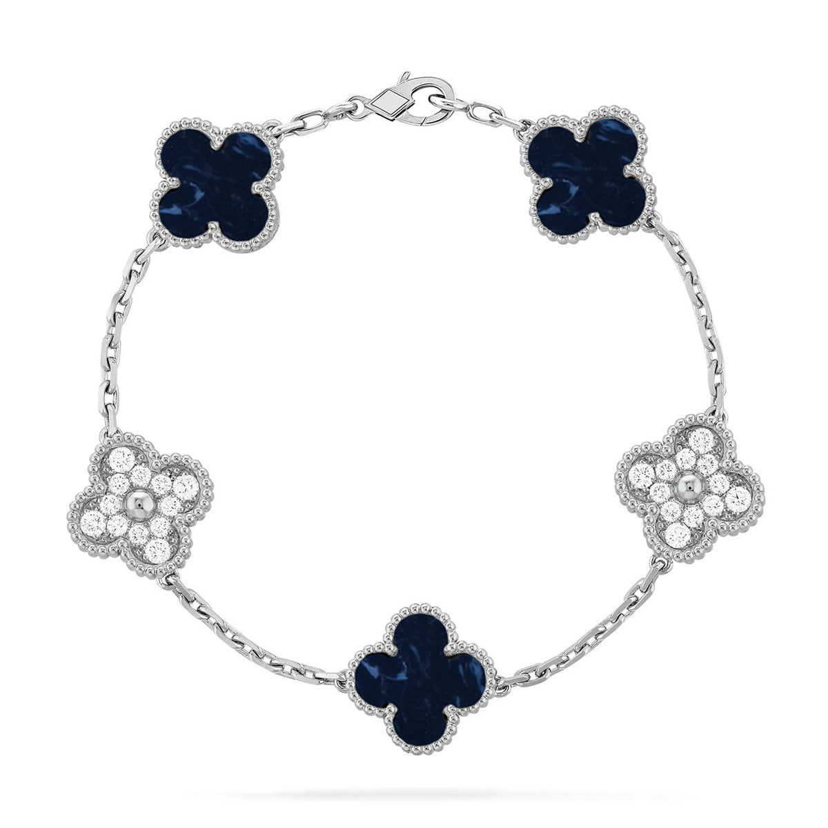 [Royal Top]CLOVER 5 MOTIF PIETERSITE BRACELET COLLECTION