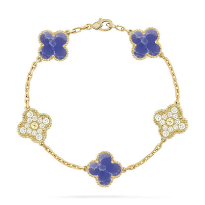 [Royal Top]CLOVER 5 MOTIF BLUE VEINS BRACELET COLLECTION