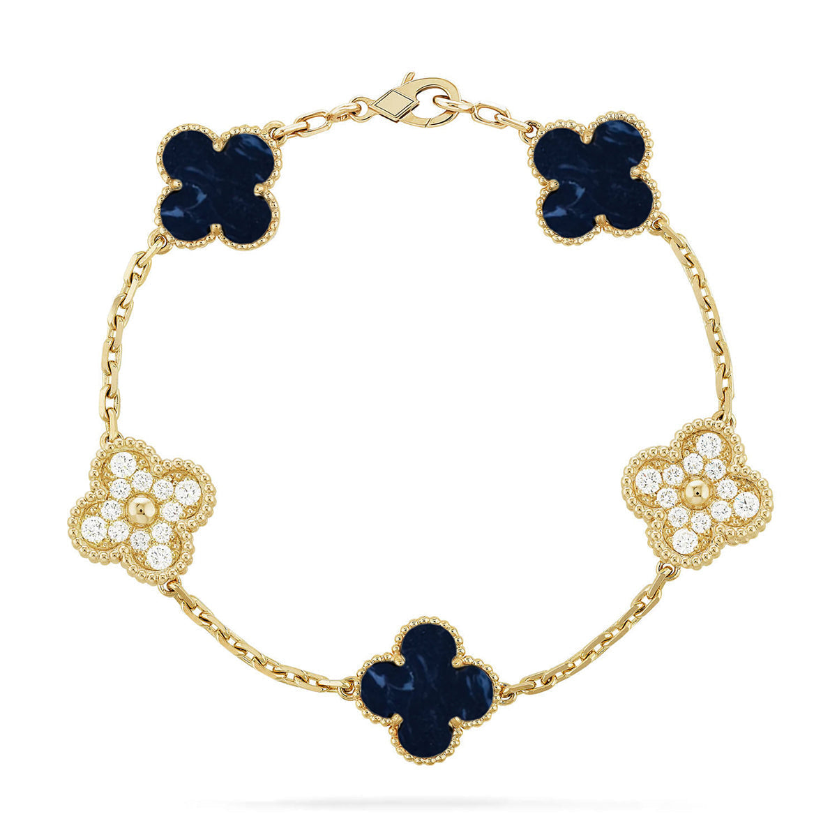[Royal Top]CLOVER 5 MOTIF PIETERSITE BRACELET COLLECTION