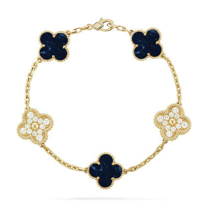 [Royal Top]CLOVER 5 MOTIF PIETERSITE BRACELET COLLECTION