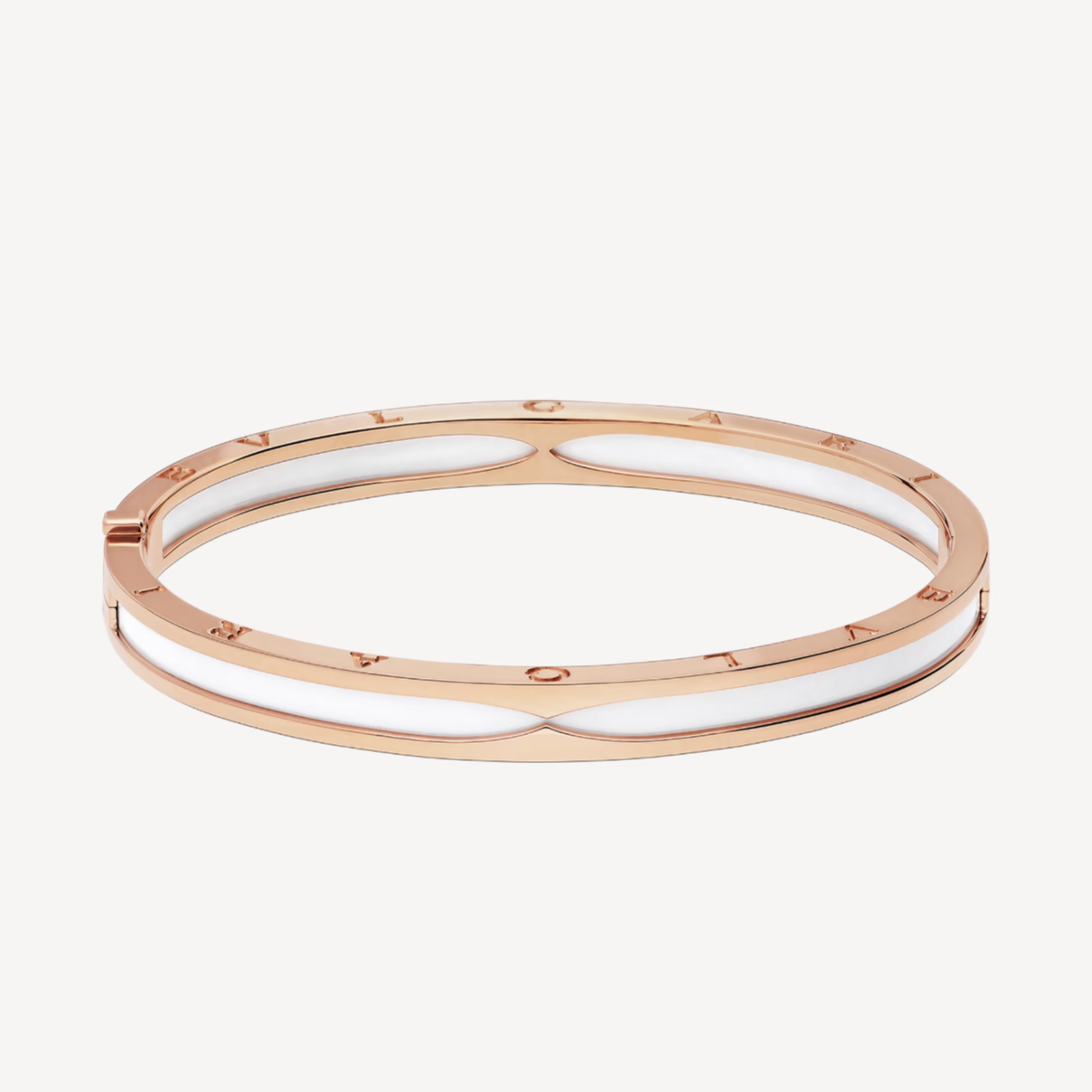 [Royal Top]ZERO 1 PINK GOLD WITH WHITE CERAMIC BRACELET