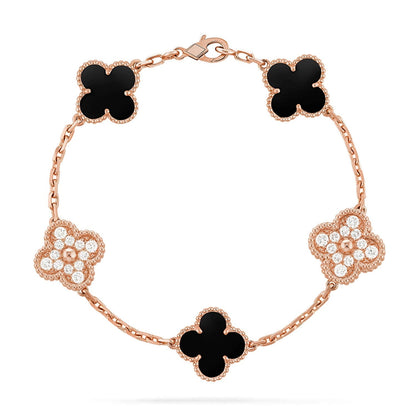 [Royal Top] CLOVER 5 MOTIF ONYXS BRACELET COLLECTION