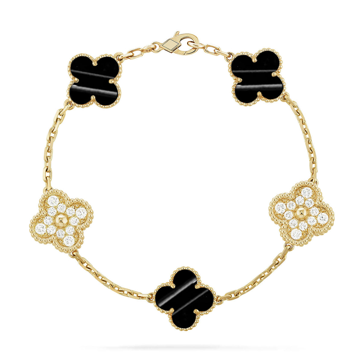 [Royal Top] CLOVER 5 MOTIF PULSAR STONE BRACELET COLLECTION
