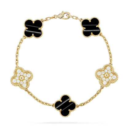 [Royal Top] CLOVER 5 MOTIF PULSAR STONE BRACELET COLLECTION