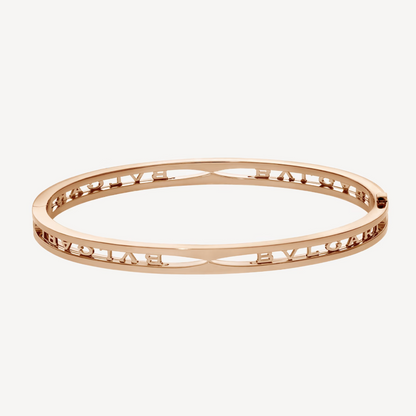 [Royal Top]ZERO 1 SPIRAL LOGO PINK GOLD BRACELET
