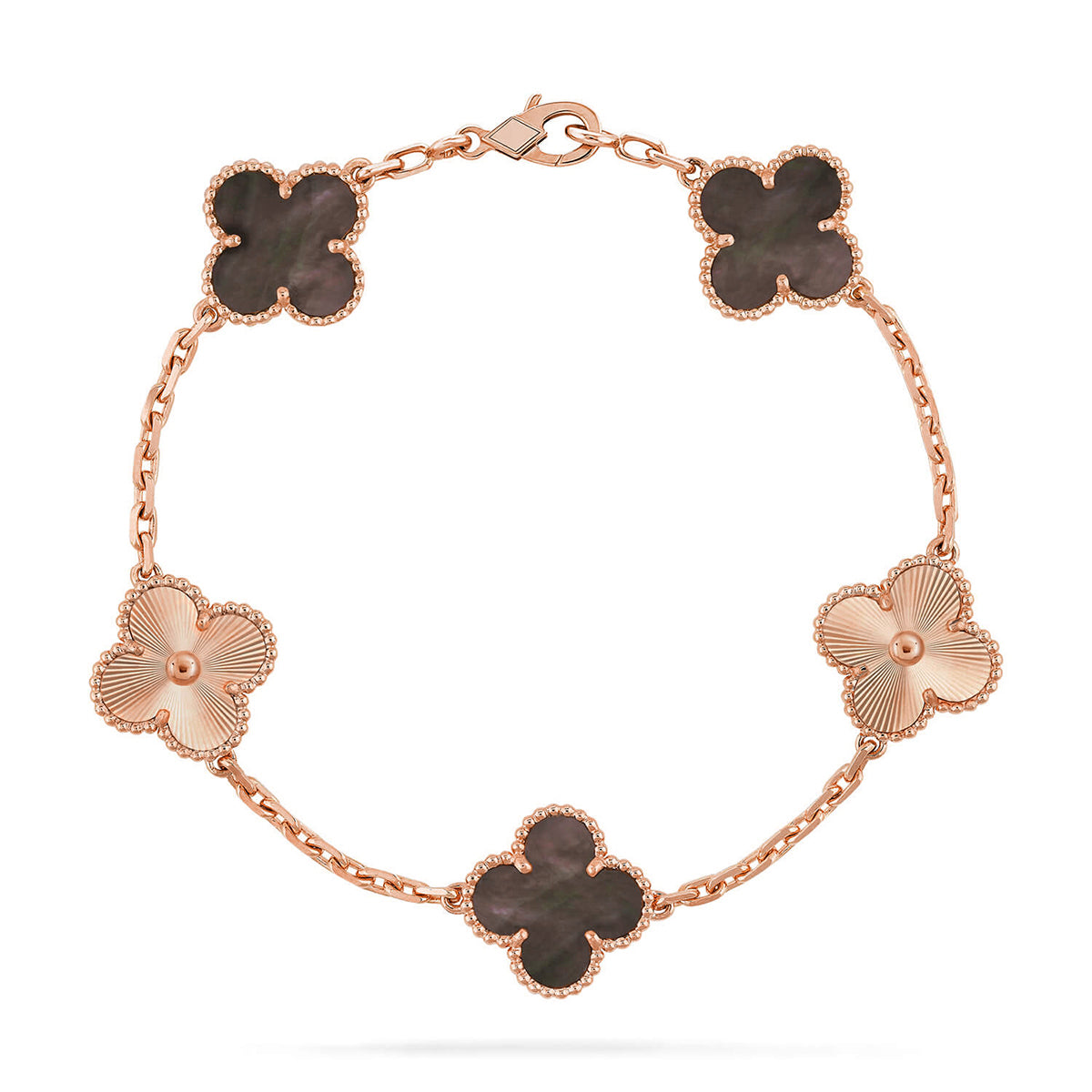 [Royal Top] CLOVER 5 MOTIF GRAY MOP BRACELET COLLECTION