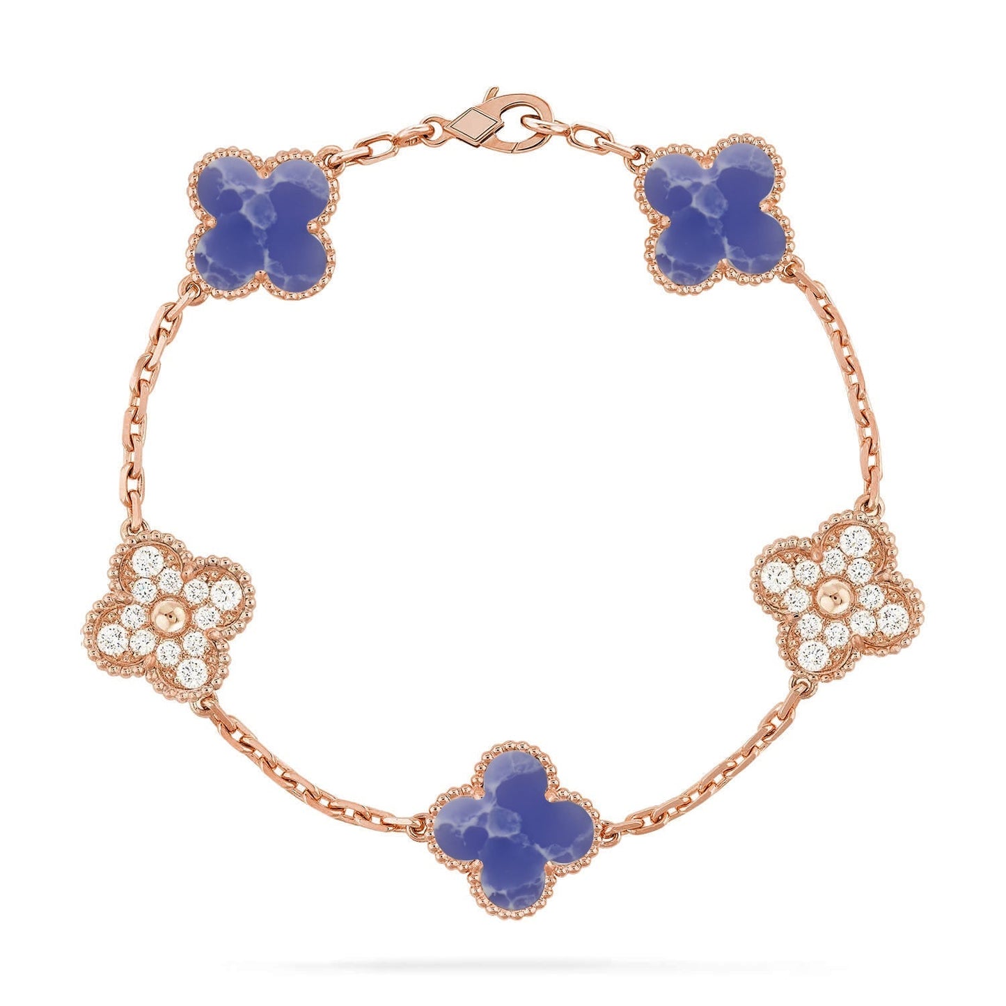 [Royal Top]CLOVER 5 MOTIF BLUE VEINS BRACELET COLLECTION