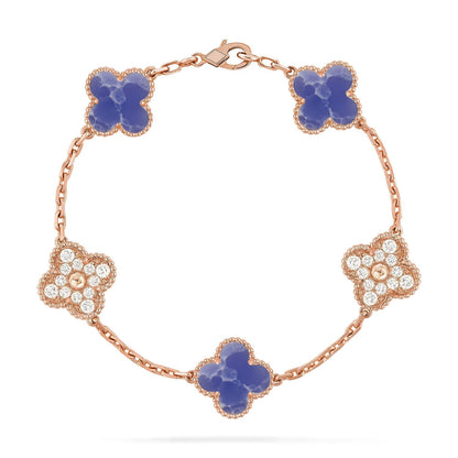 [Royal Top]CLOVER 5 MOTIF BLUE VEINS BRACELET COLLECTION