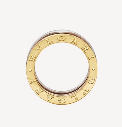 [Royal Top]ZERO 1 THREE-BAND ROSE WHITE AND YELLOW RING