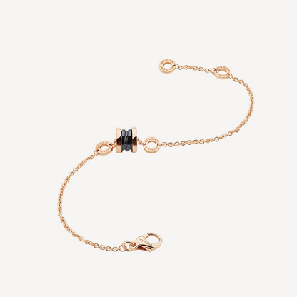 [Royal Top]ZERO 1 SOFT PINK GOLD AND BLACK CERAMIC BRACELET