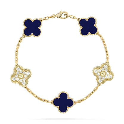 [Royal Top]CLOVER 5 MOTIF LAPIS LAZULI BRACELET COLLECTION