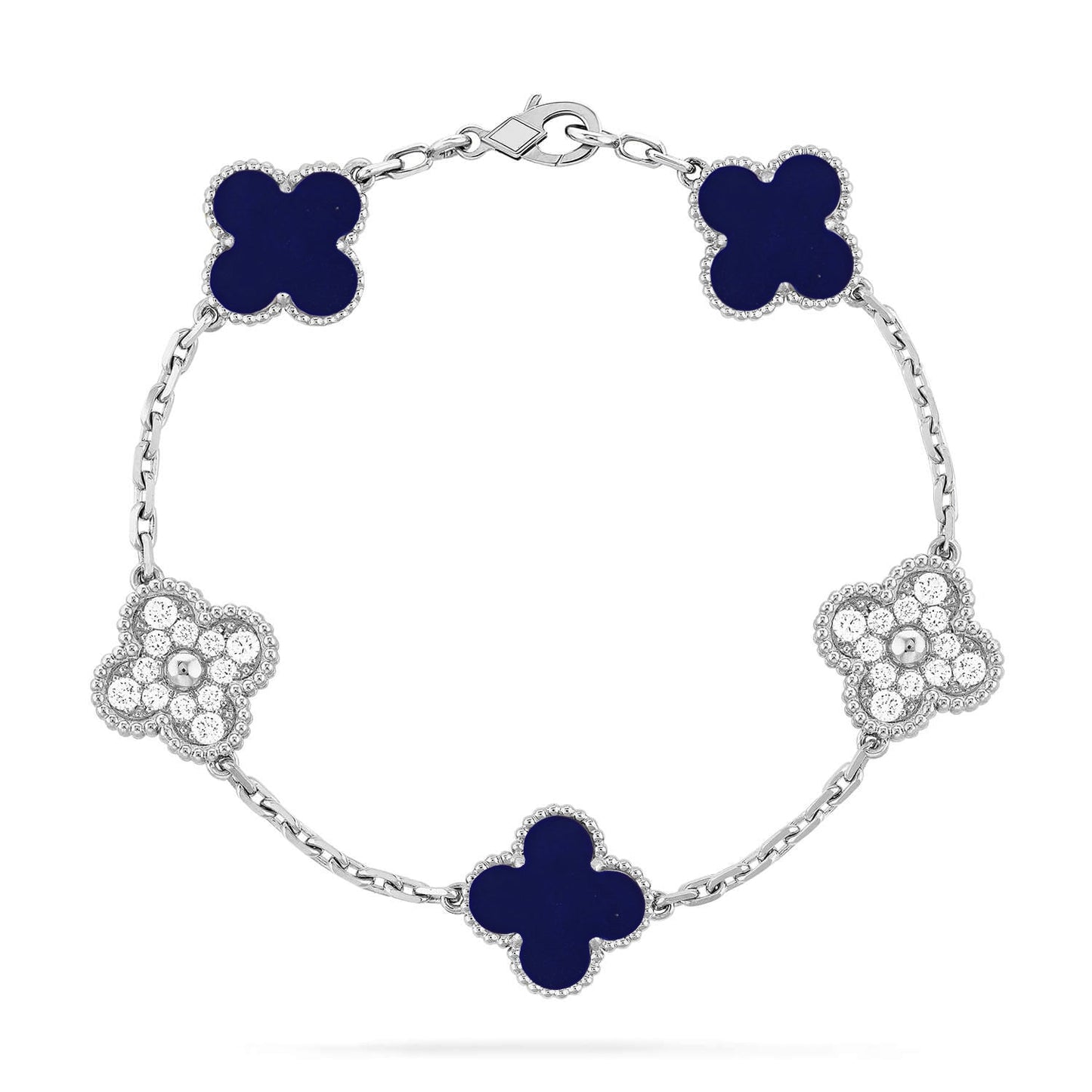 [Royal Top]CLOVER 5 MOTIF LAPIS LAZULI BRACELET COLLECTION