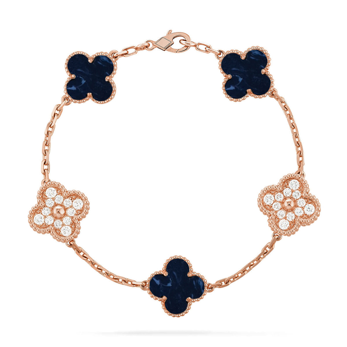 [Royal Top]CLOVER 5 MOTIF PIETERSITE BRACELET COLLECTION