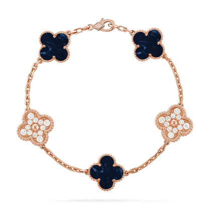 [Royal Top]CLOVER 5 MOTIF PIETERSITE BRACELET COLLECTION