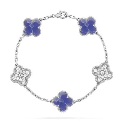 [Royal Top]CLOVER 5 MOTIF BLUE VEINS BRACELET COLLECTION
