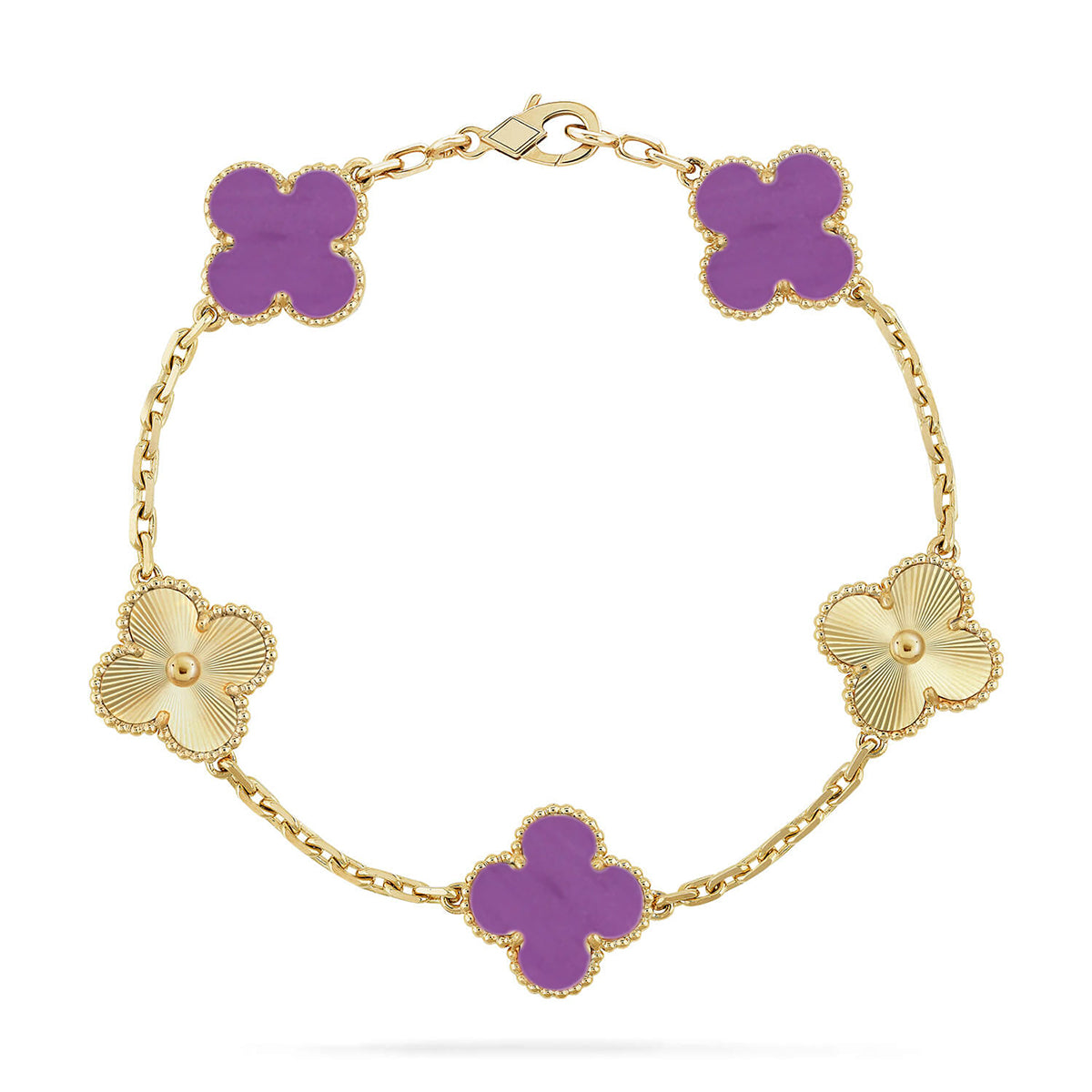 [Royal Top] CLOVER 5 MOTIF VIOLET BRACELET COLLECTION