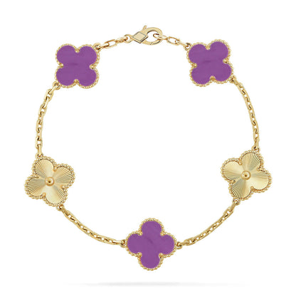[Royal Top] CLOVER 5 MOTIF VIOLET BRACELET COLLECTION