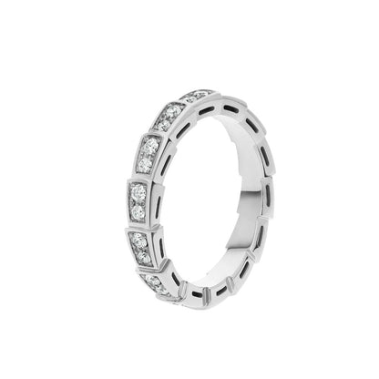 [Royal Top]SERPENTI RING SILVER DIAMOND PAVED 3MM