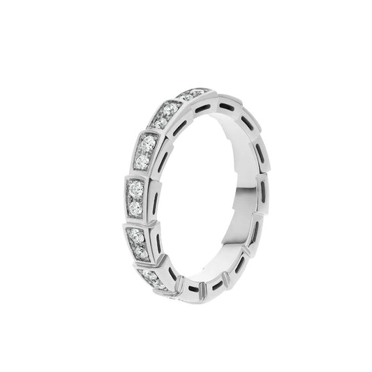 [Royal Top]SERPENTI RING SILVER DIAMOND PAVED 3MM