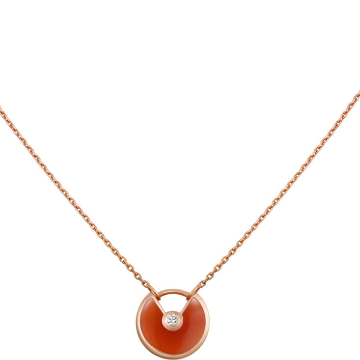 [Royal Top]AMULETTE GOLD CARNELIAN ONYX NECKLACE