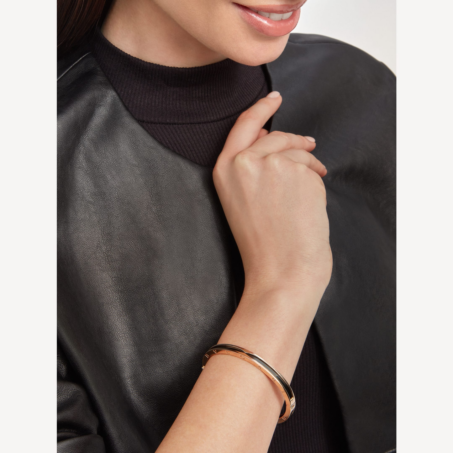 [Royal Top]ZERO 1 PINK GOLD WITH BLACK CERAMIC BRACELET