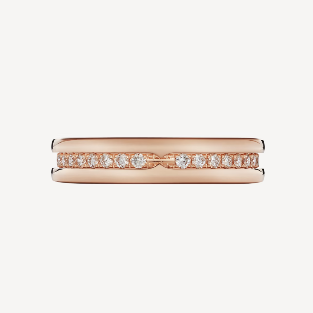 [Royal Top]ZERO 1 ONE-BAND PAVED DIAMONDS ON THE SPIRAL RING