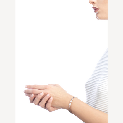 [Royal Top]ZERO 1 SPIRAL LOGO SILVER BRACELET