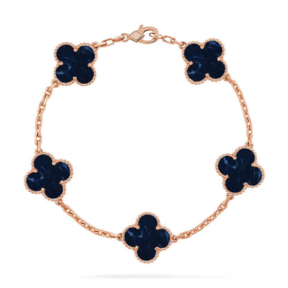 [Royal Top]CLOVER 5 MOTIF PIETERSITE BRACELET COLLECTION
