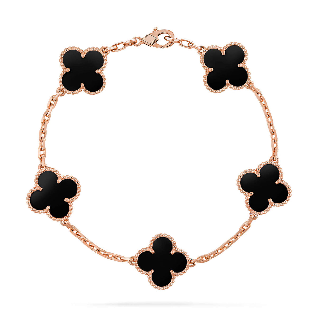 [Royal Top] CLOVER 5 MOTIF ONYXS BRACELET COLLECTION