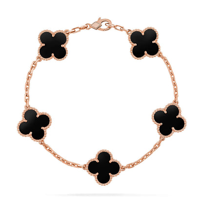 [Royal Top] CLOVER 5 MOTIF ONYXS BRACELET COLLECTION