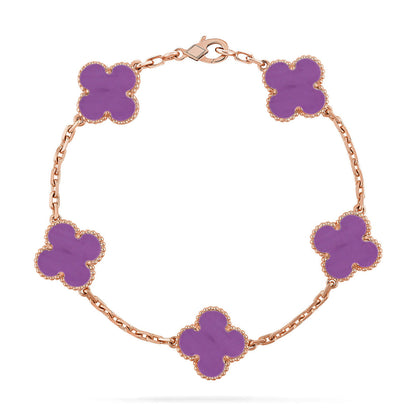 [Royal Top] CLOVER 5 MOTIF VIOLET BRACELET COLLECTION