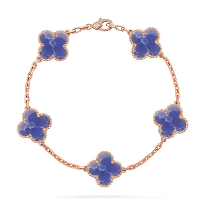 [Royal Top]CLOVER 5 MOTIF BLUE VEINS BRACELET COLLECTION