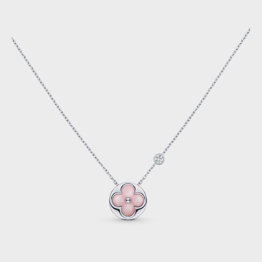 [Royal Top]SUN MOTIF PINK MOP SILVER BRACELET