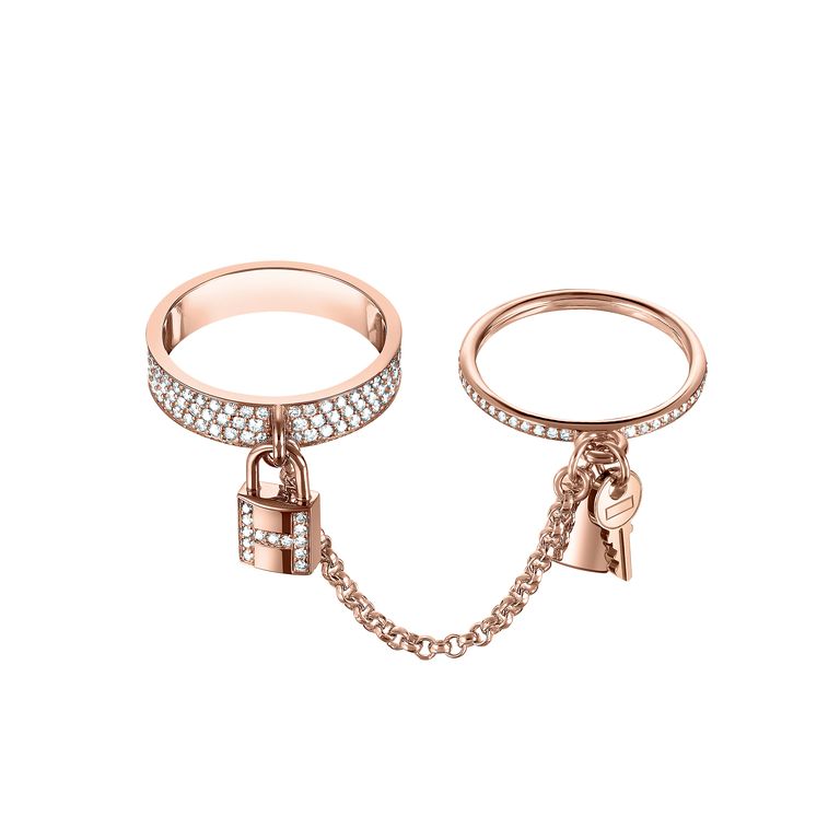 [Royal Top]HM KELLY CLOCHETTE DOUBLE RING IN  WITH DIAMONDS