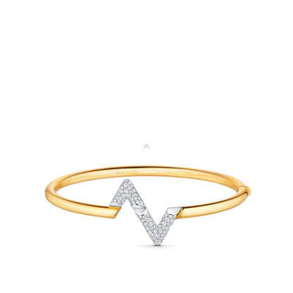 [Royal Top]VOLTE UPSITE DOWN GOLD DIAMOND BRACELET